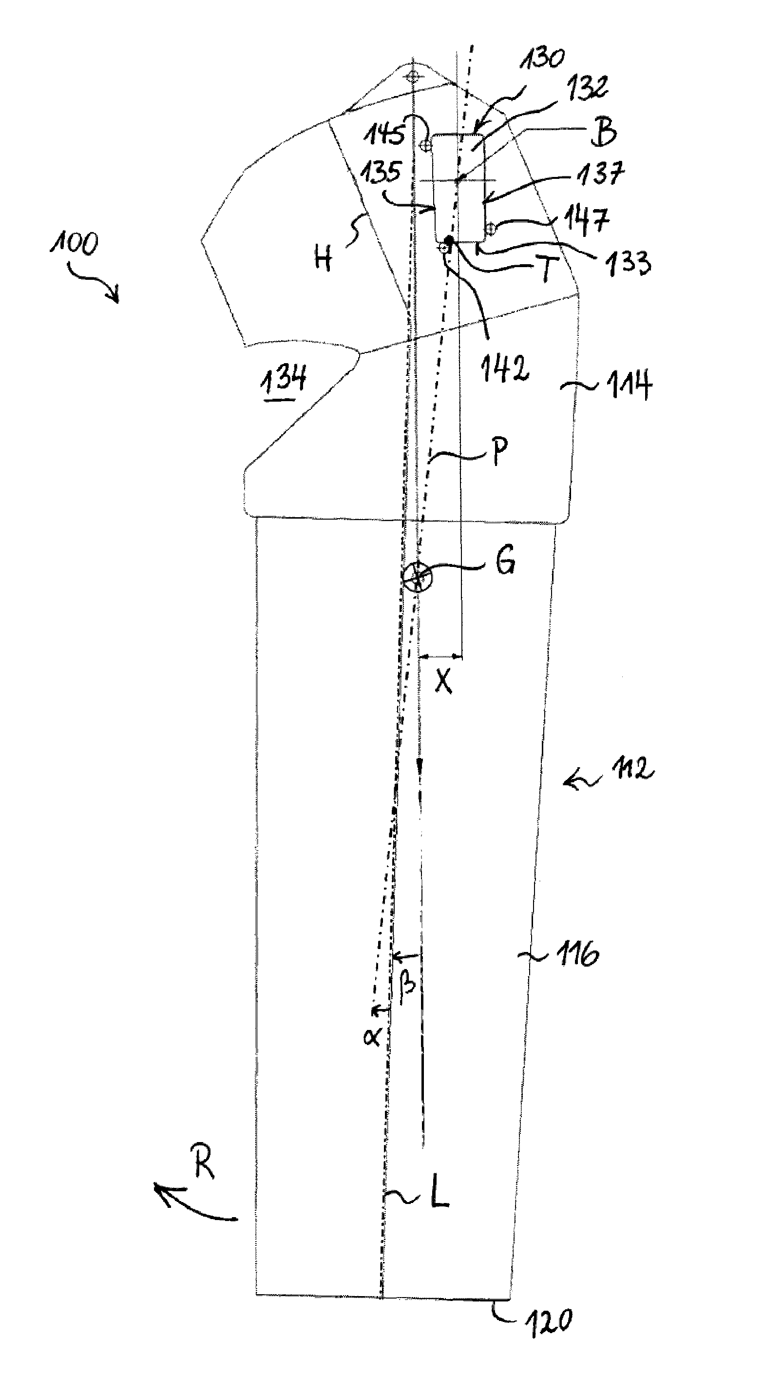 Distribution chute for a charging device