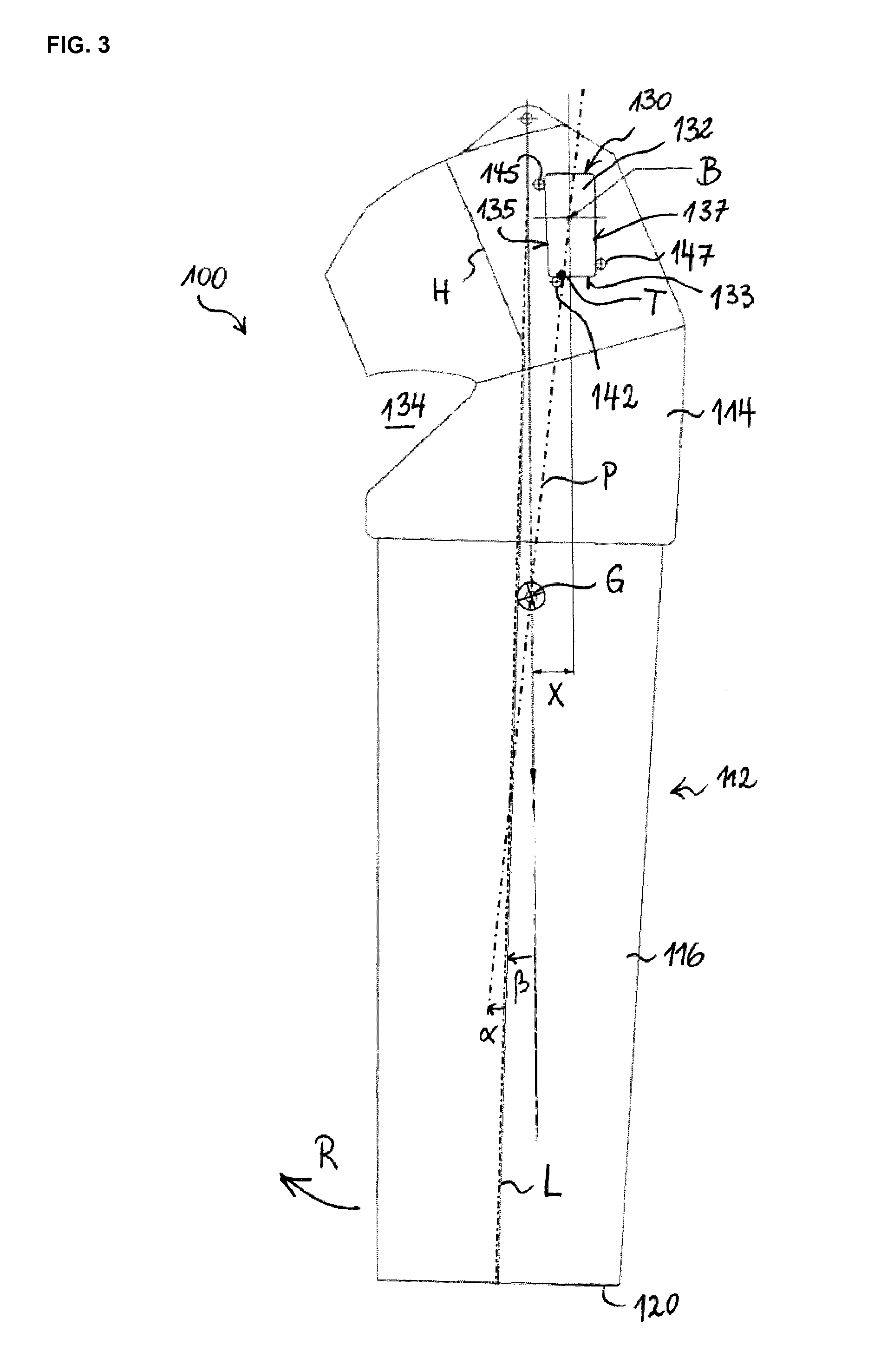 Distribution chute for a charging device