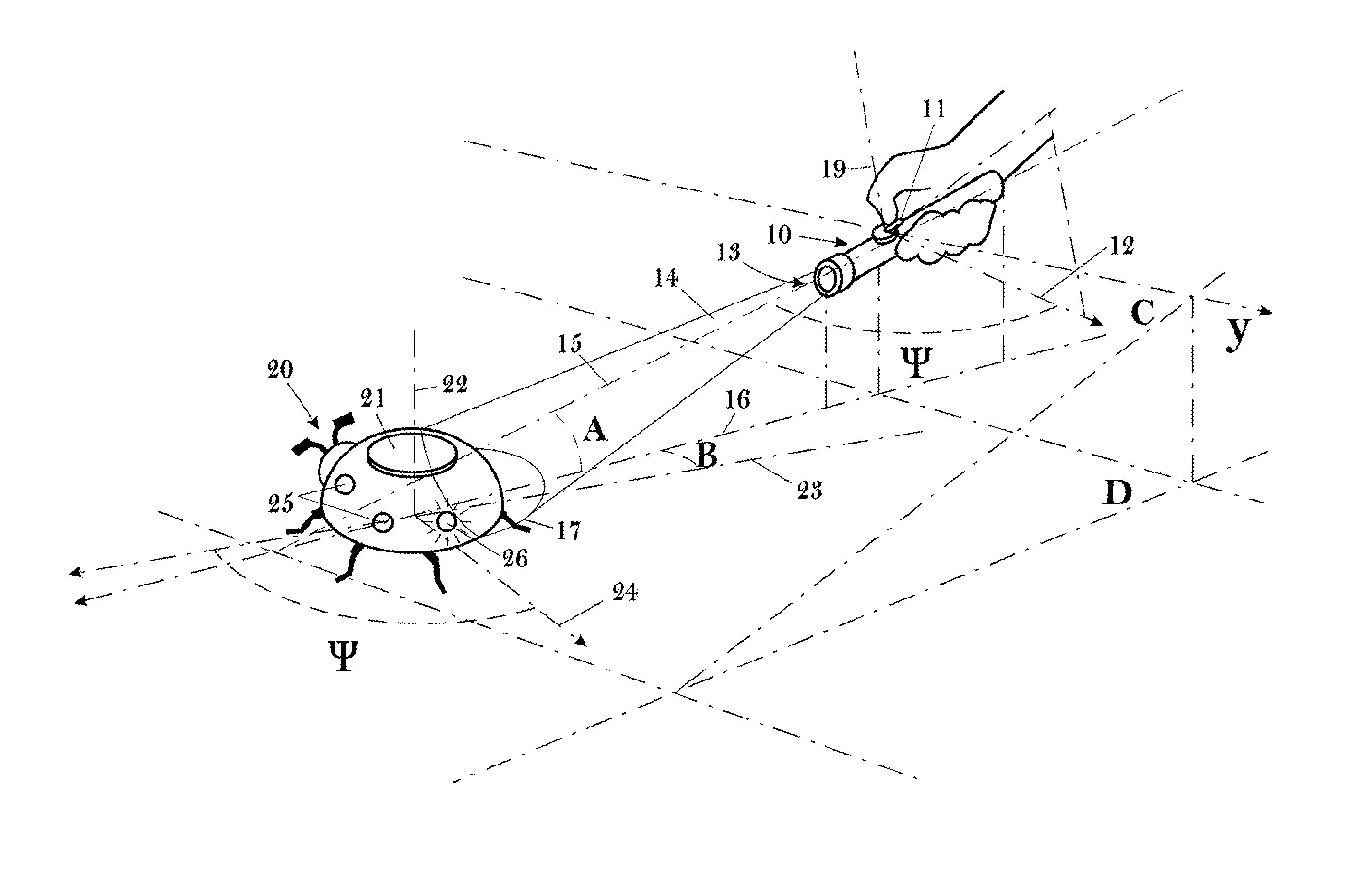 Apparatus and method for remotely setting motion vector for self-propelled toy vehicles