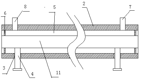 Glass fiber reinforced plastic stern shaft sleeve and bearing connecting joint