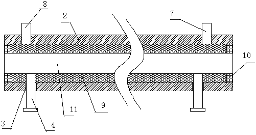 Glass fiber reinforced plastic stern shaft sleeve and bearing connecting joint