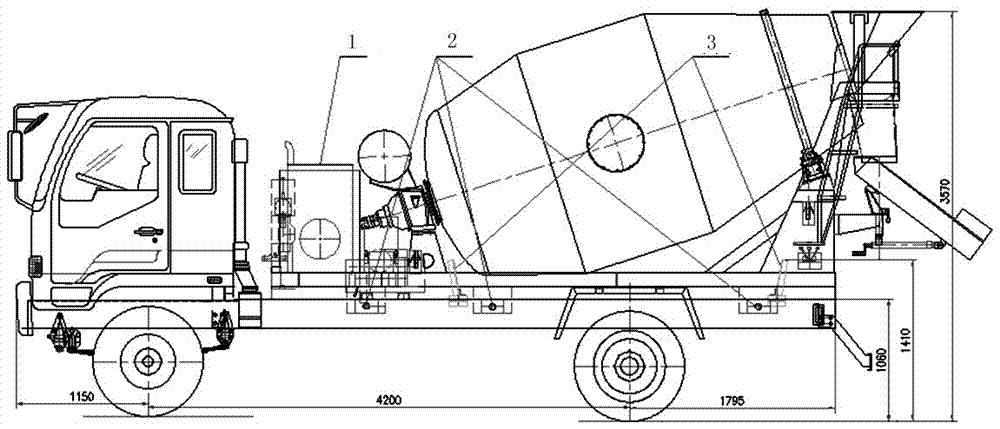 Lifting type concrete tank truck for steep inclined shaft transportation and lifting method thereof