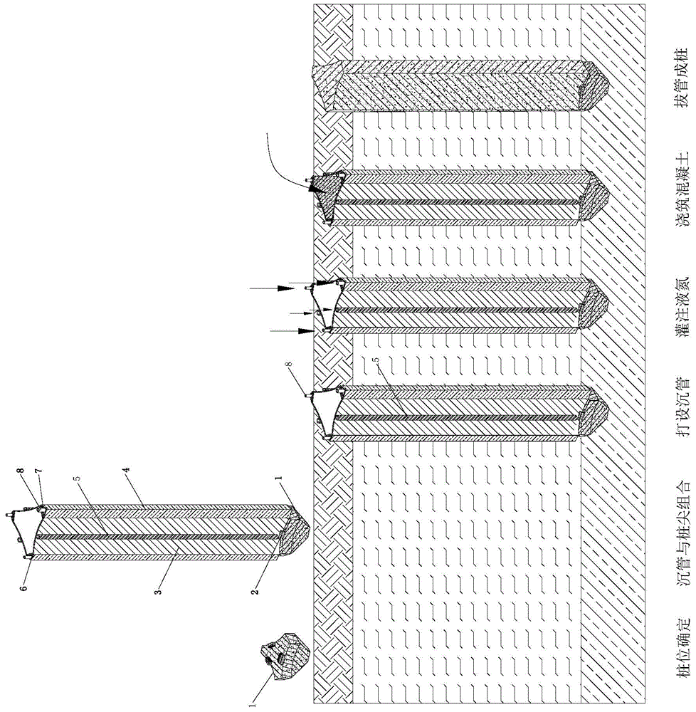 A pile-forming method for hole-protected special-shaped piles by freezing method