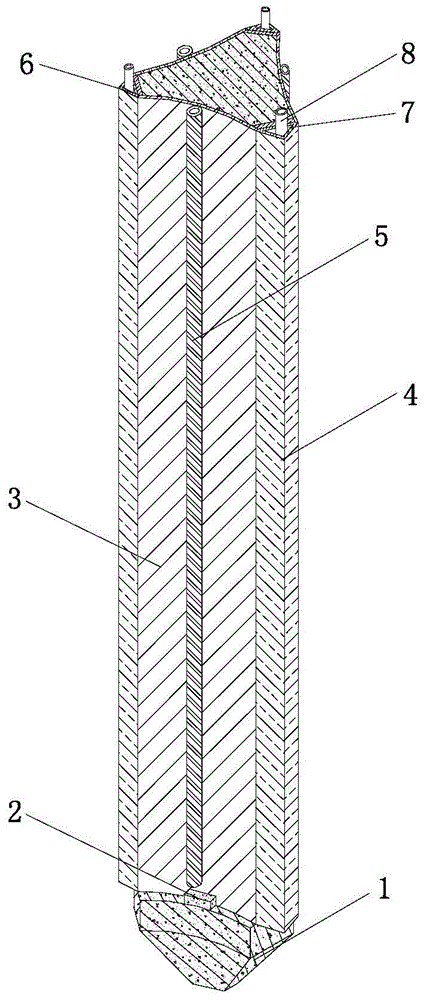A pile-forming method for hole-protected special-shaped piles by freezing method