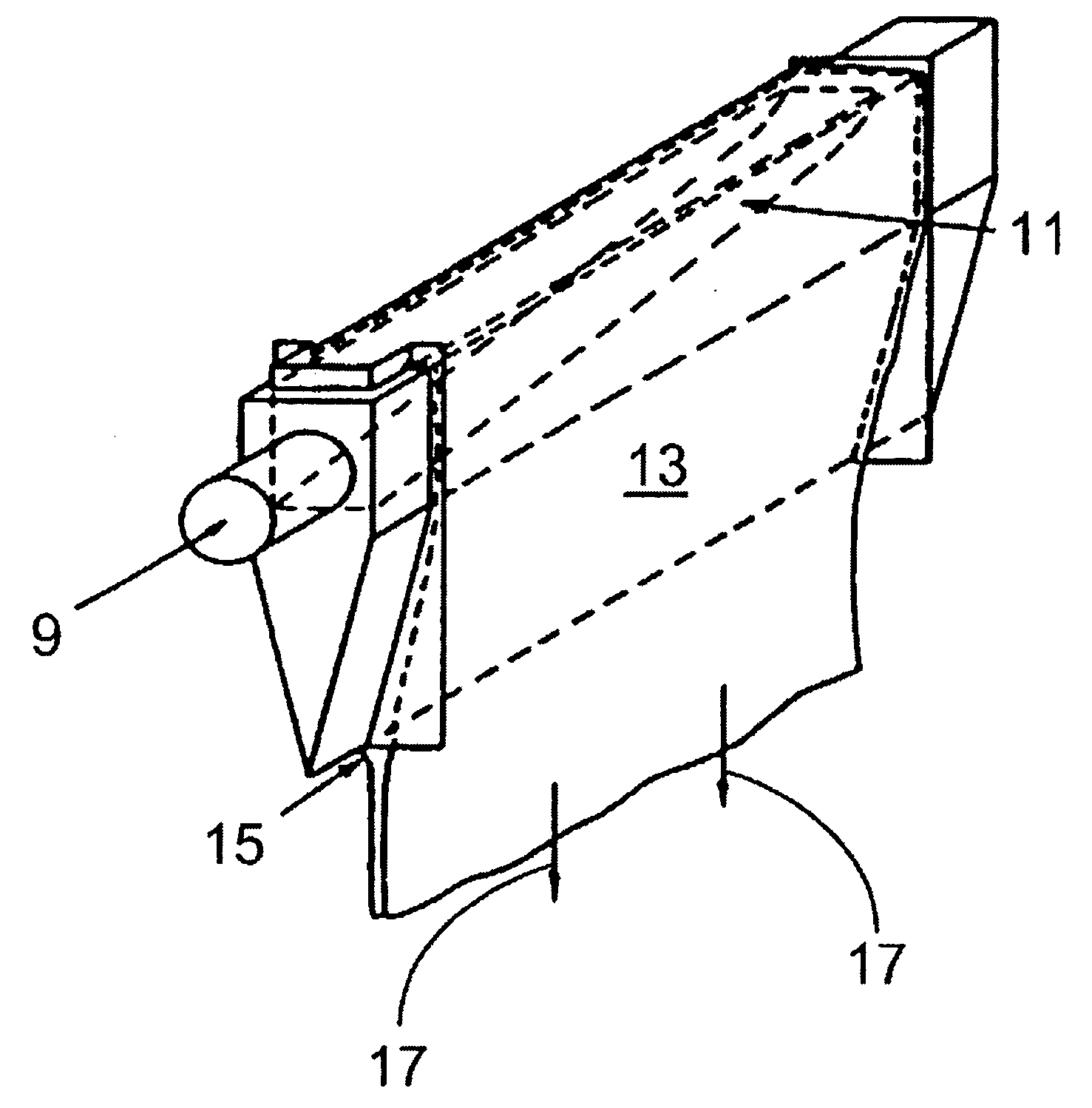 Reduced strain refractory ceramic composite and method of making