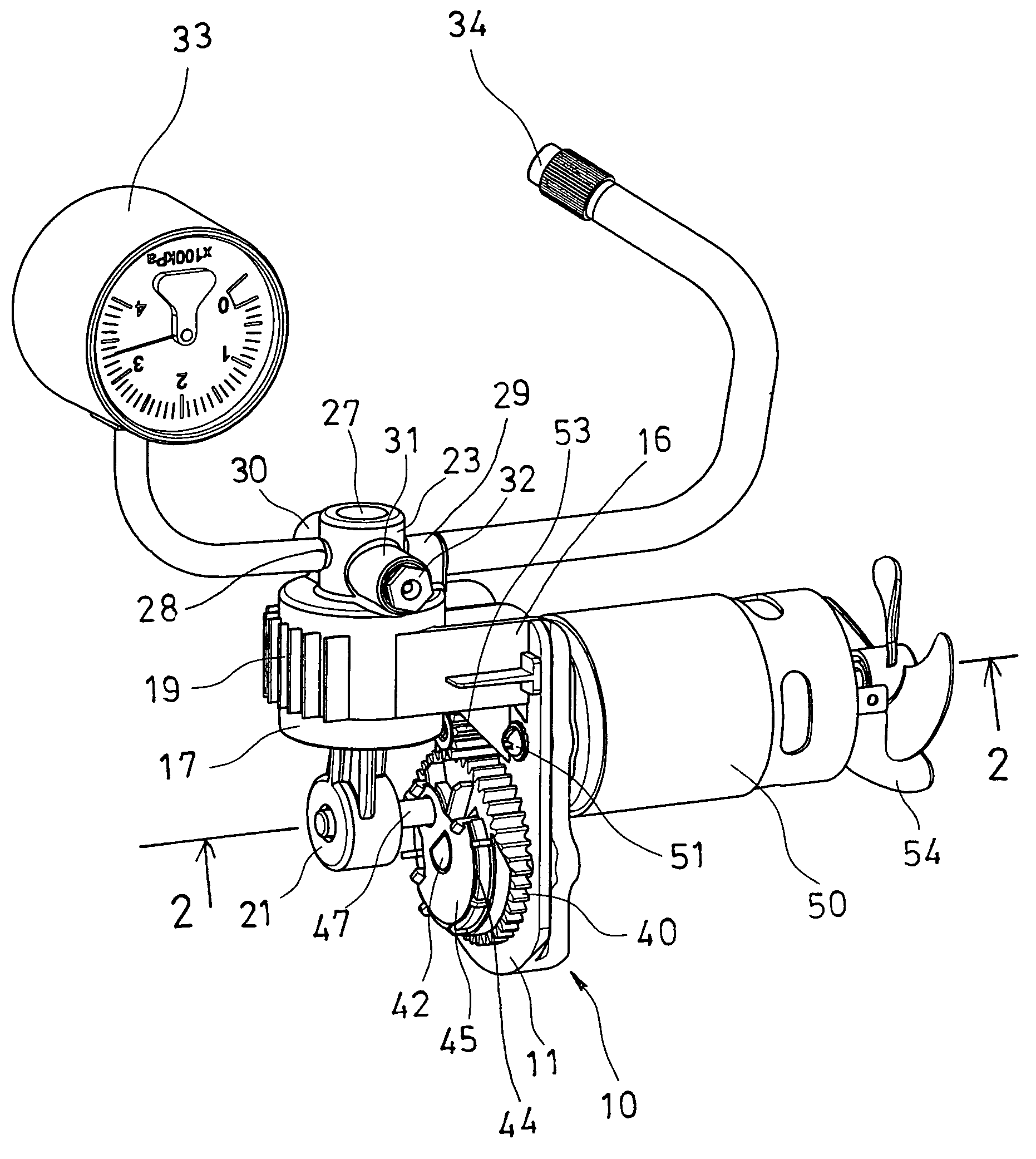 Air compressor having stable configuration