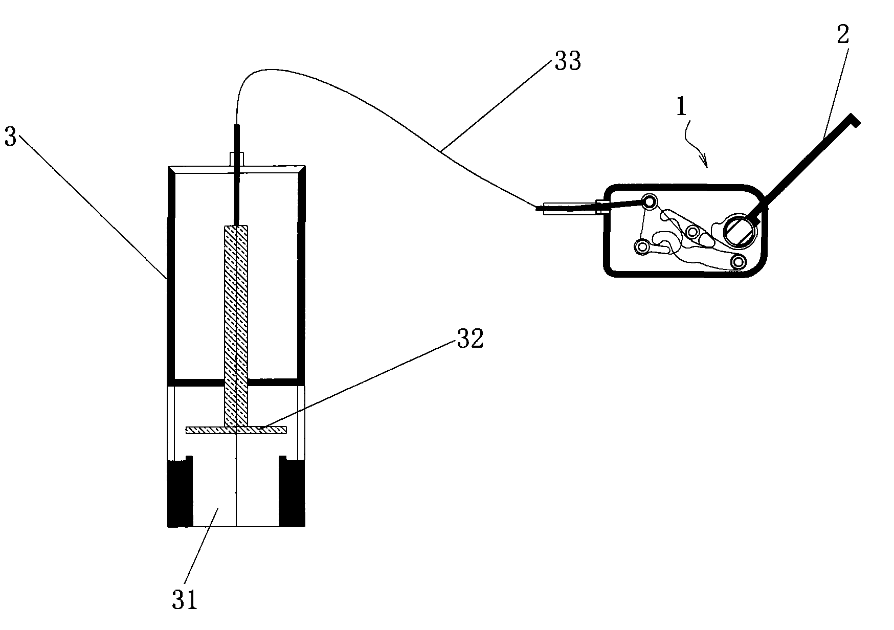 Device for controlling automatic drainage of toilet bowl