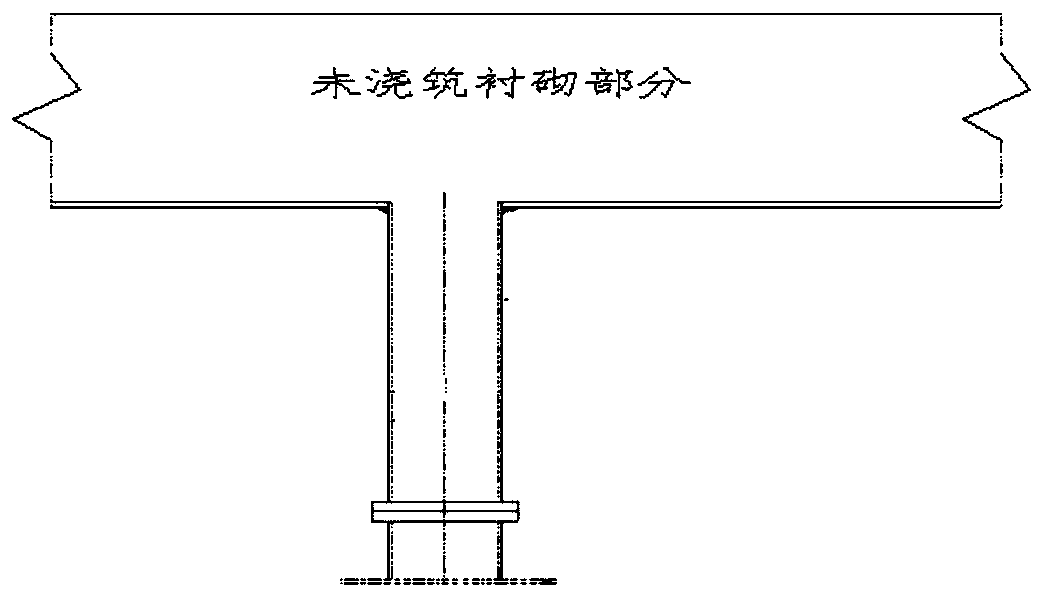 Tunnel vault concrete void prevention forward jacking device