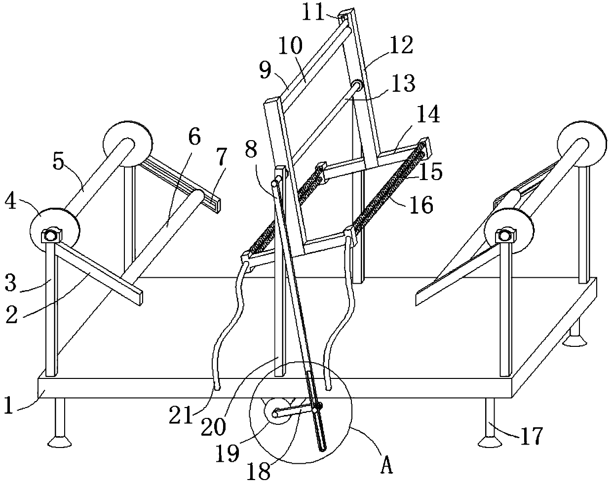 Cloth drying device for textile processing