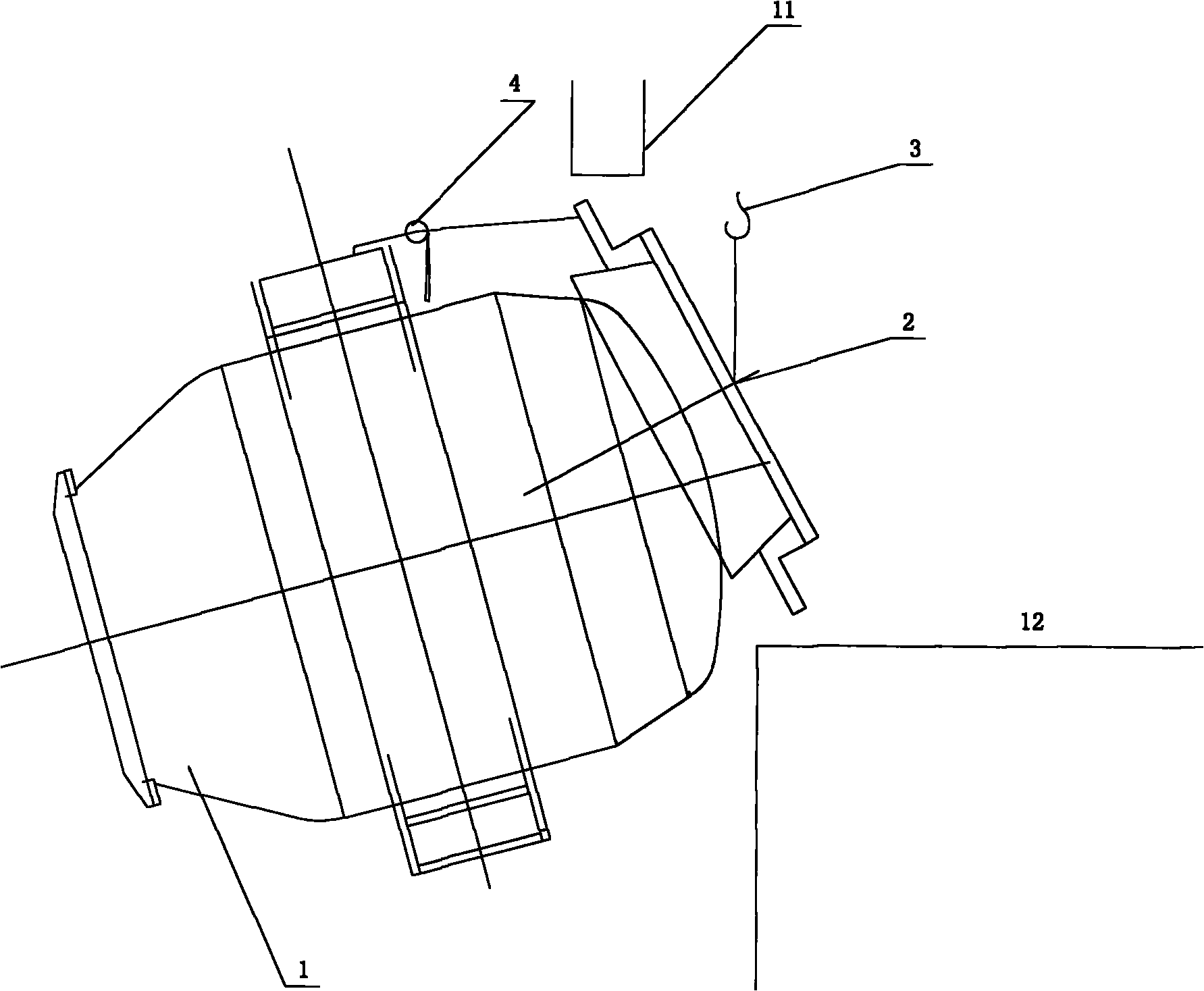 Fast change method of large-scale converter movable gas hood