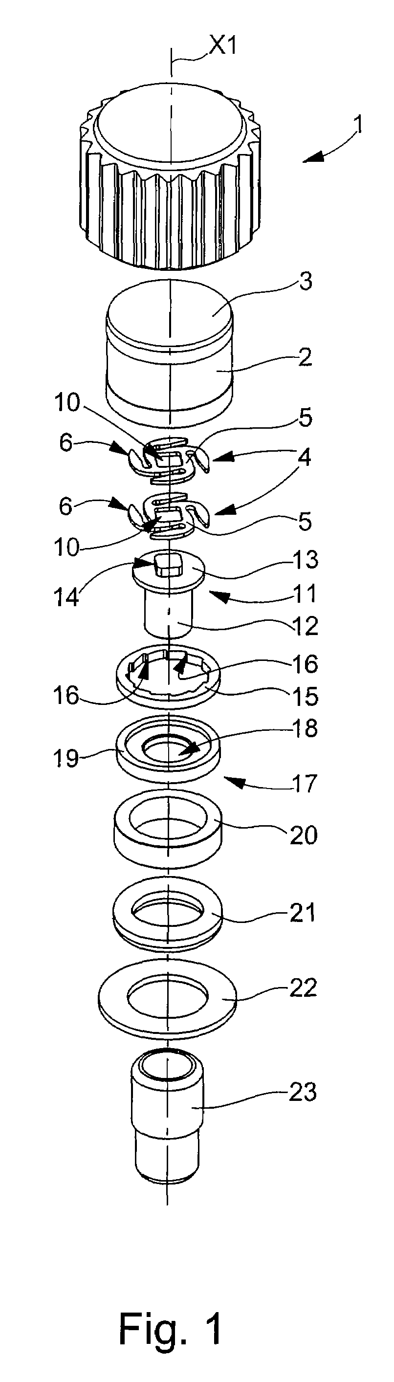 Crown for timepiece with disconnecting gear device
