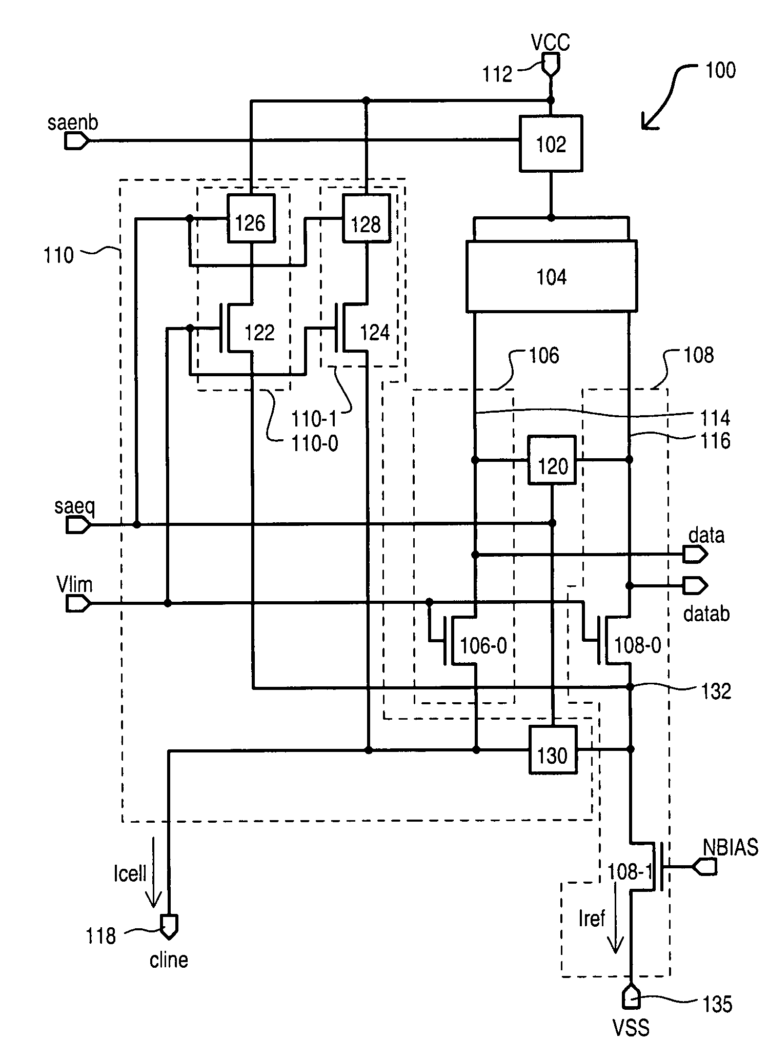Adaptive current sense amplifier with direct array access capability