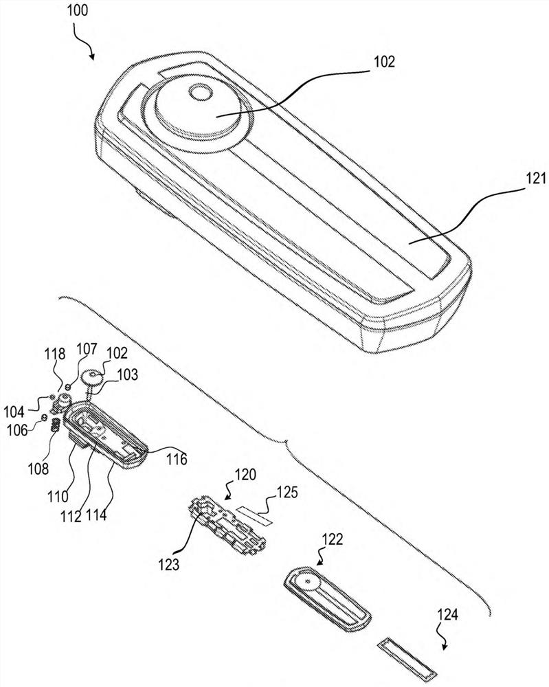 Security tag with non-magnetic 3-ball clutch