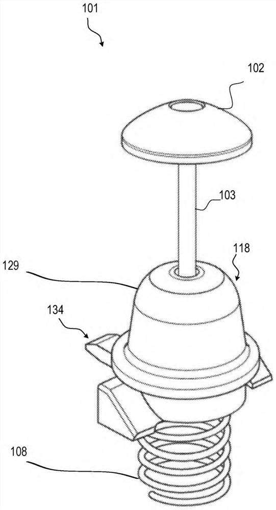 Security tag with non-magnetic 3-ball clutch