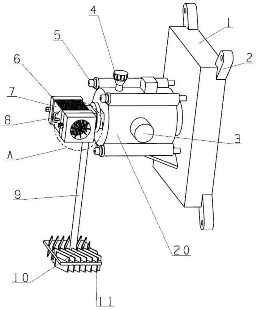 Efficient heat dissipation structure of heating ventilation air conditioner