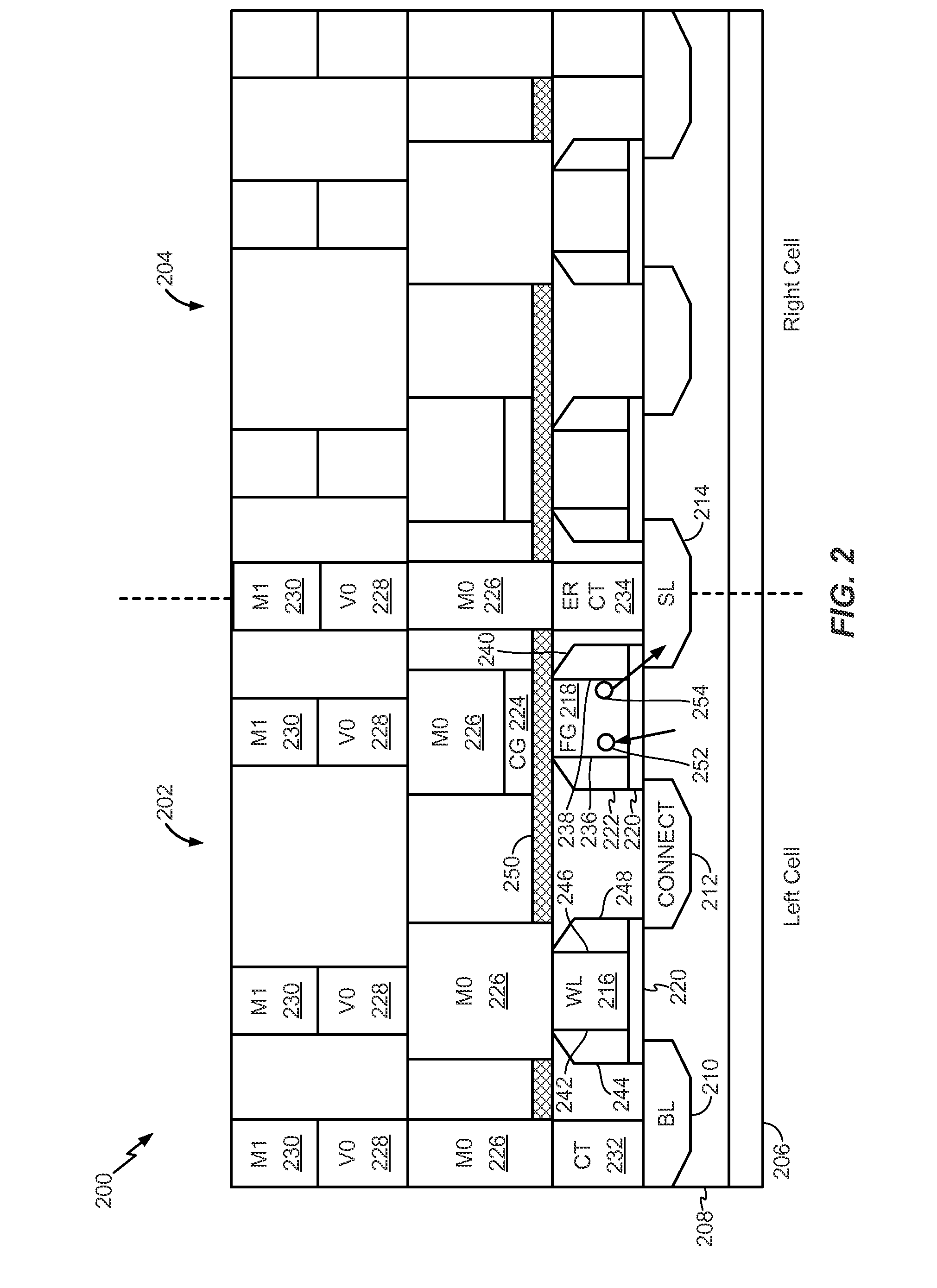 Flash memory cell with capacitive coupling between a metal floating gate and a metal control gate