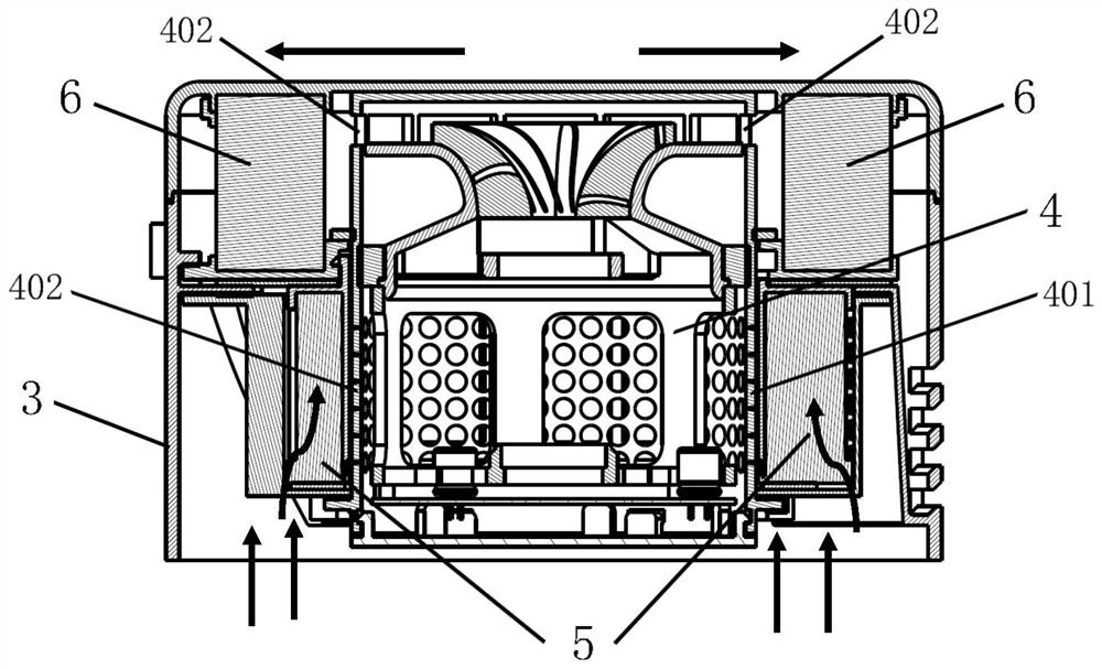 Cyclone separation device and cleaning equipment