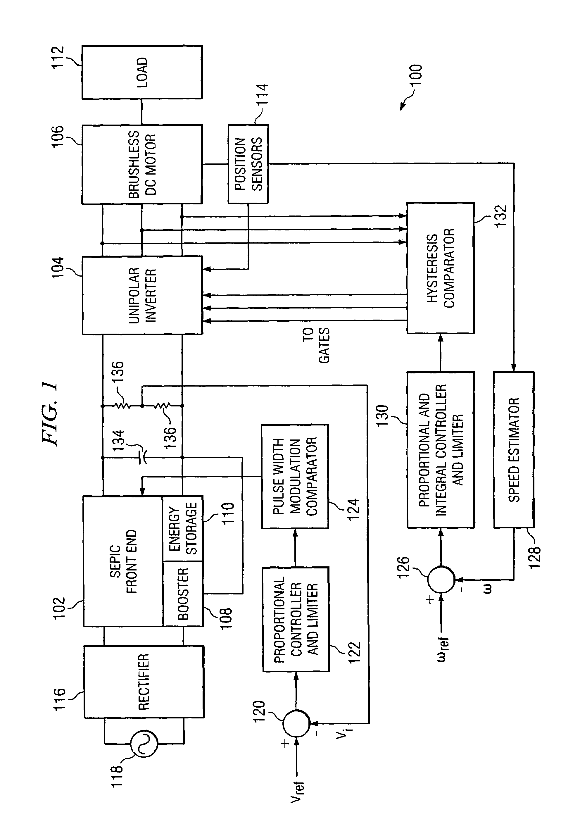Unipolar drive topology for permanent magnet brushless DC motors and switched reluctance motors