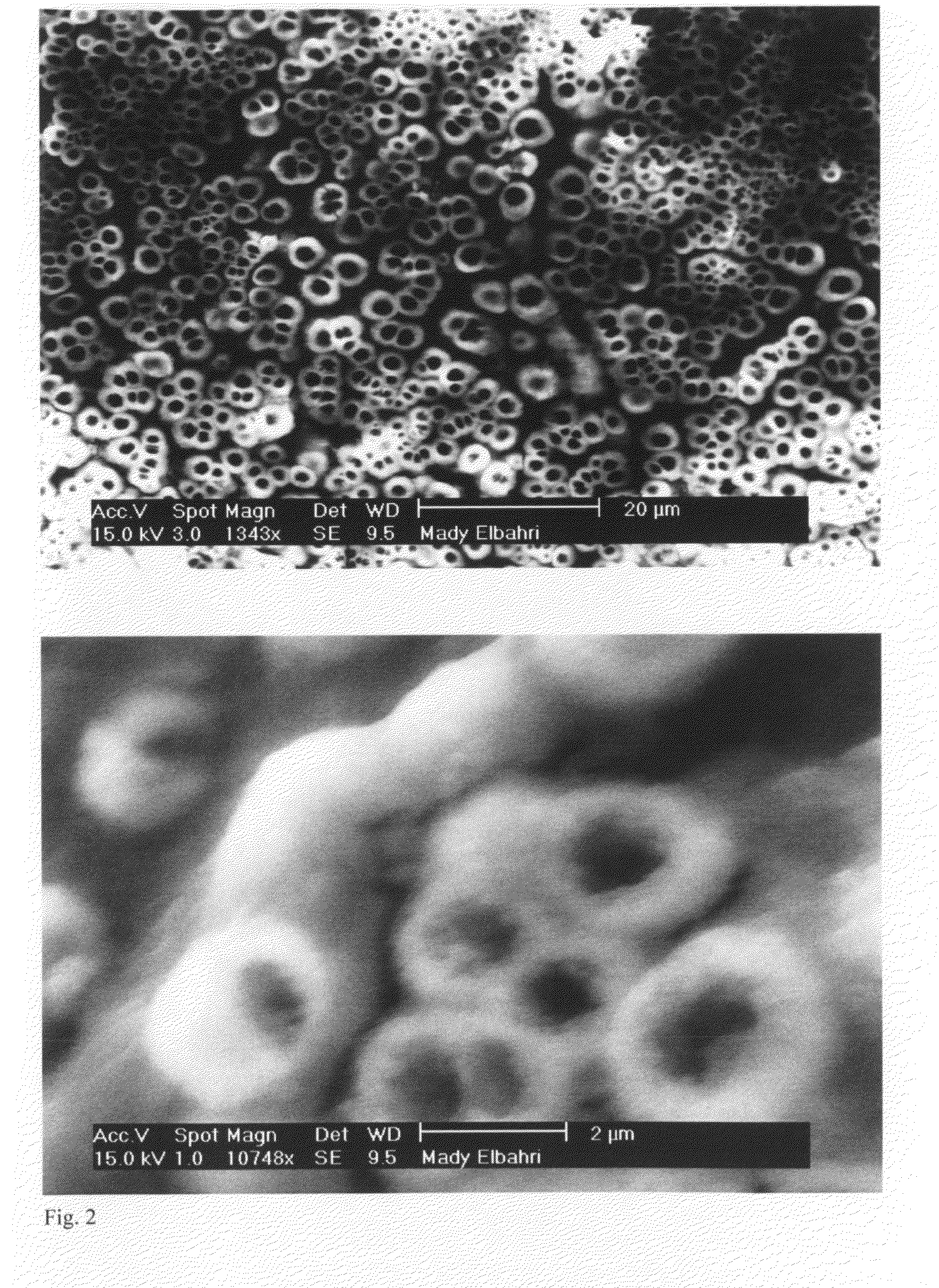 Method for producing nanostructures on a substrate