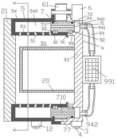 Movable medical ozone sterilizing cabinet device