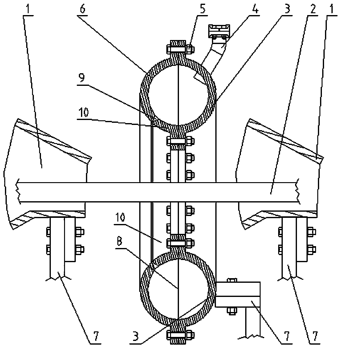 Scale removal device for profile steel