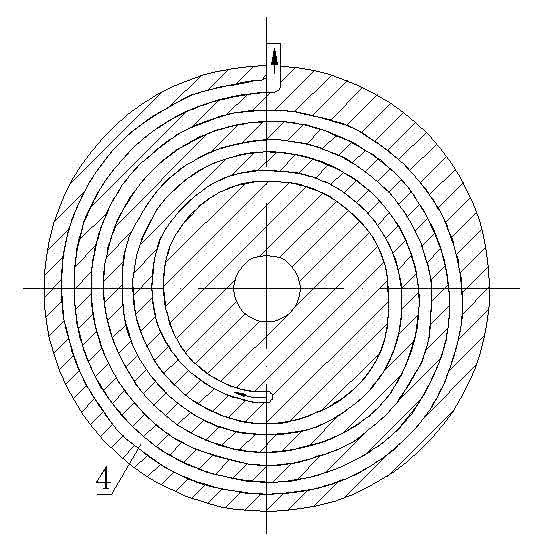 Disc-type permanent magnet motor with sealed cooling structure