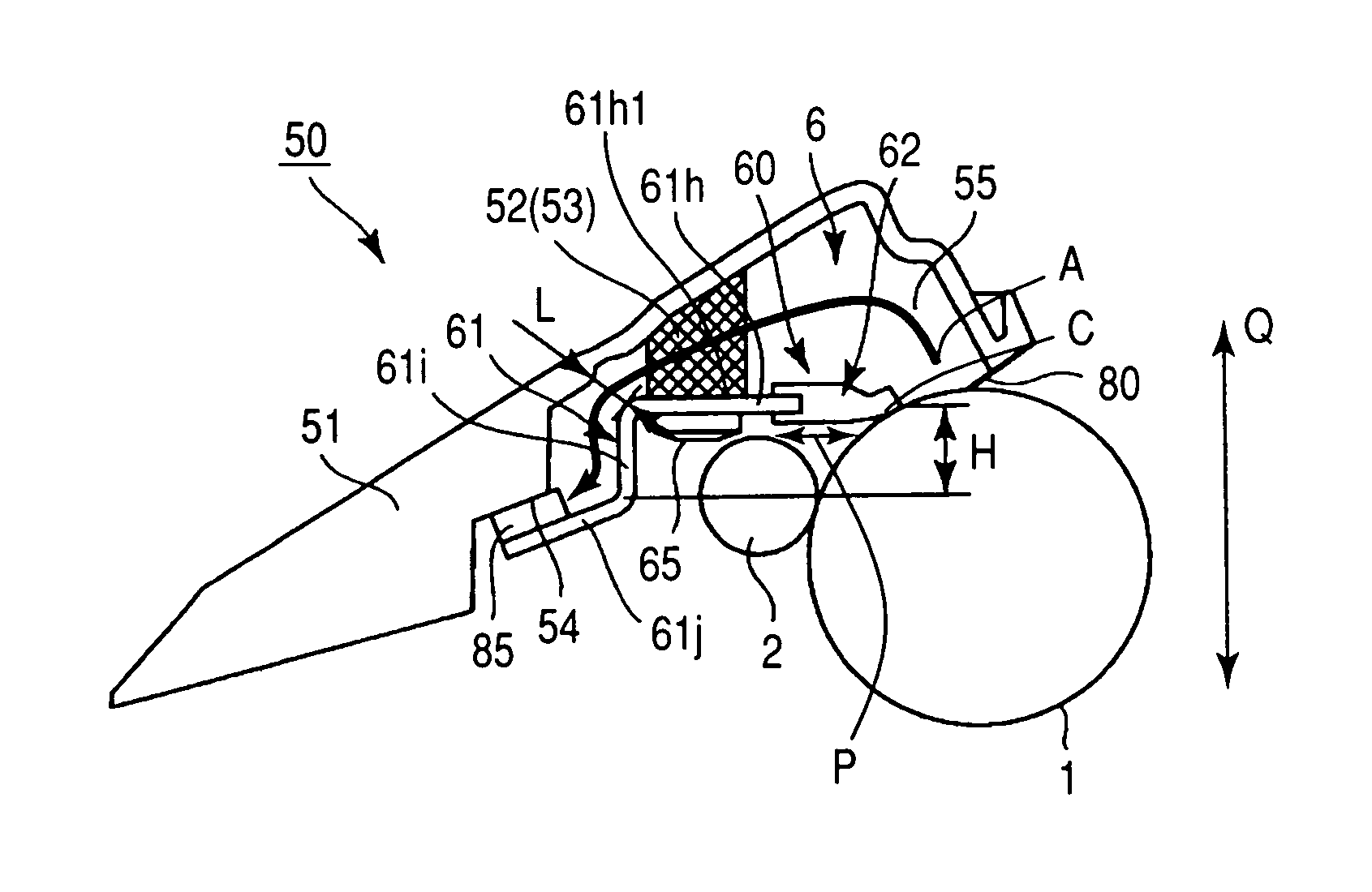 Cleaning device, process cartridge, cleaning member and electrophotographic image forming apparatus