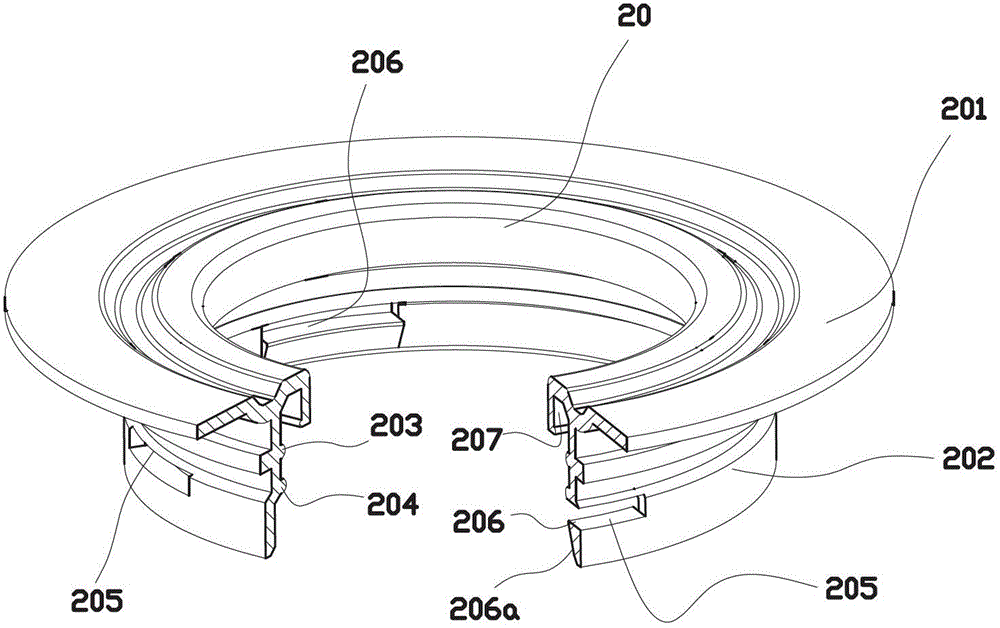 Connecting mechanism of flange and valve, and liner bag and container using connecting mechanism