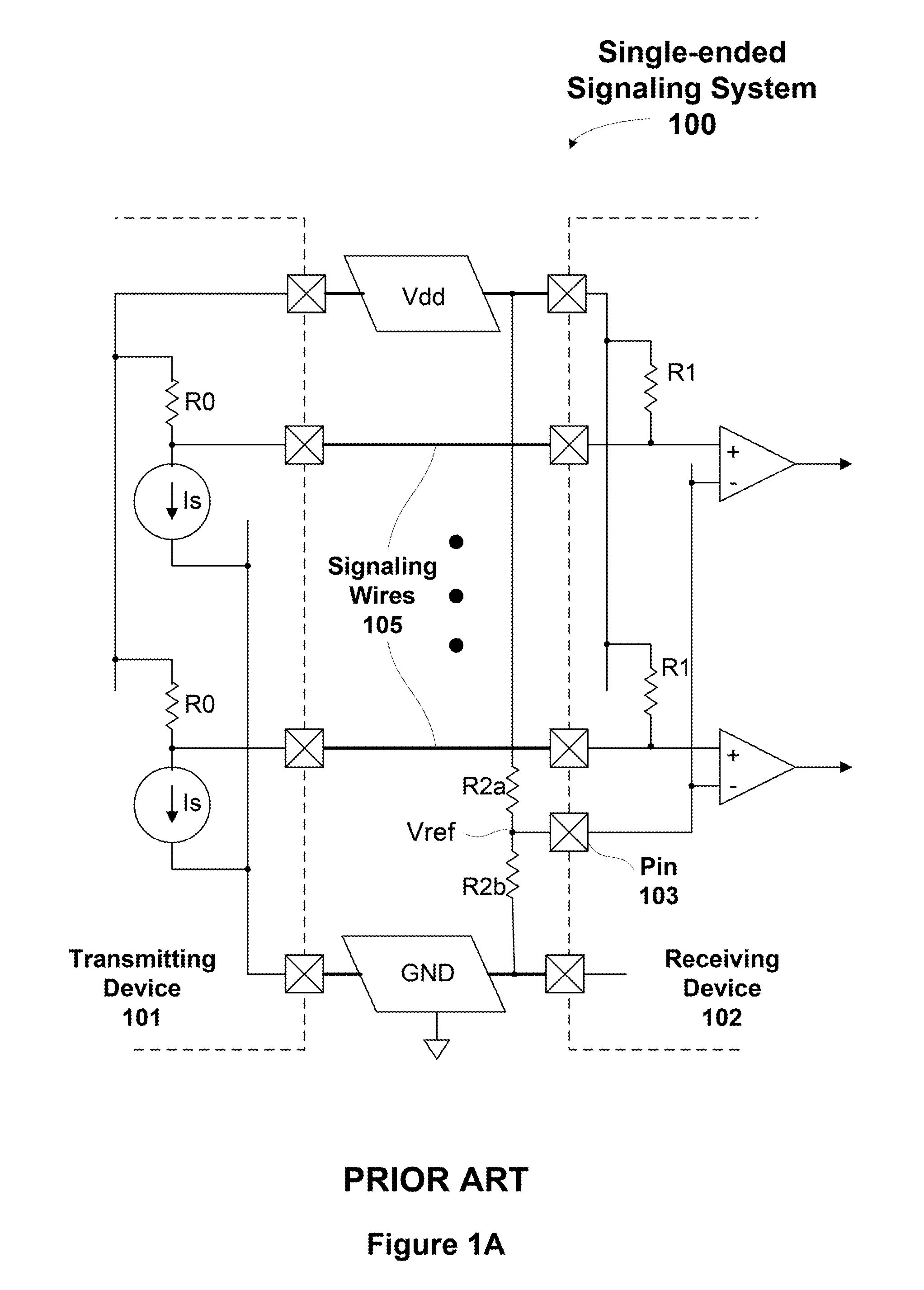 Ground referenced single-ended signaling
