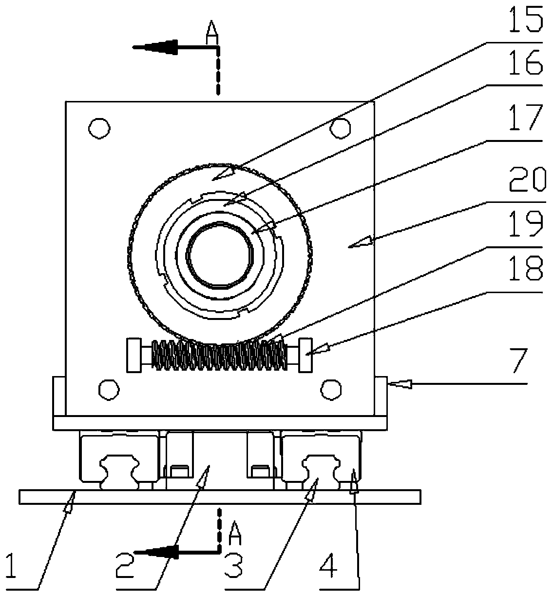 Roller column rotary rolling machine