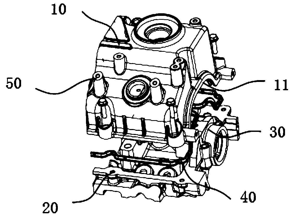 Sealing structure of valve chamber cover