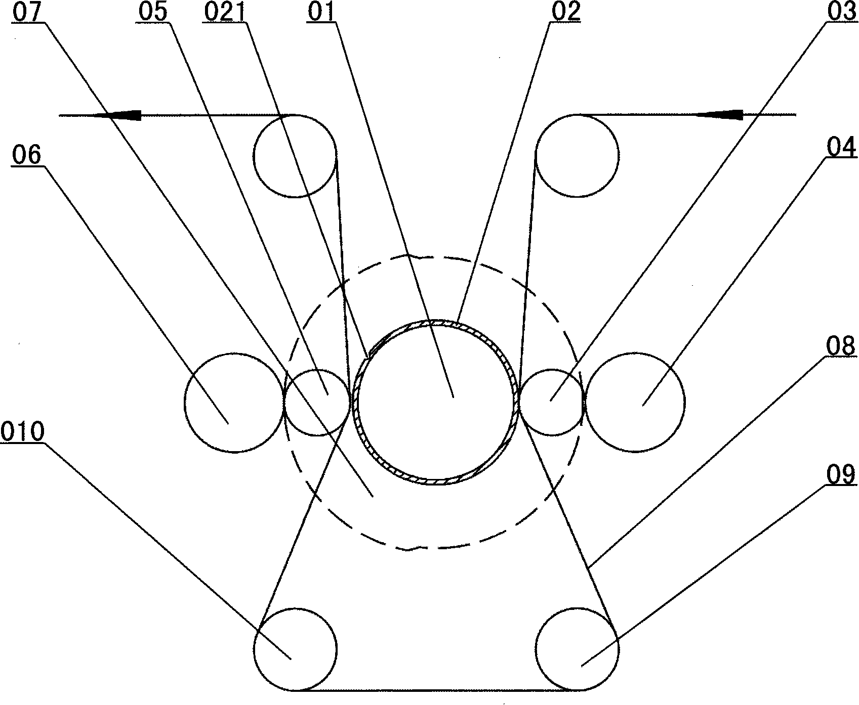 Laser holograph mould pressing device