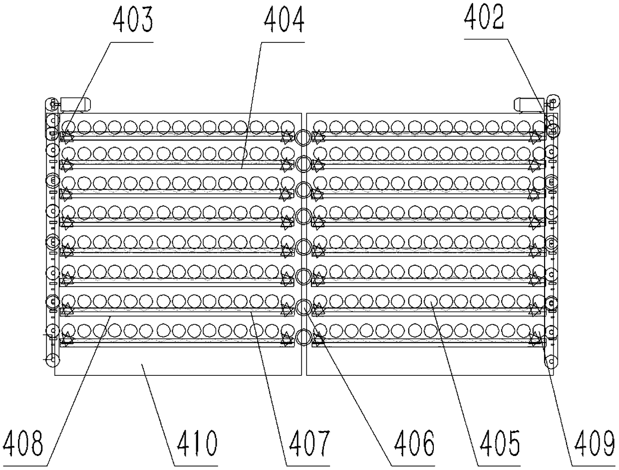 Compartment type roller hearth furnace heat forming equipment