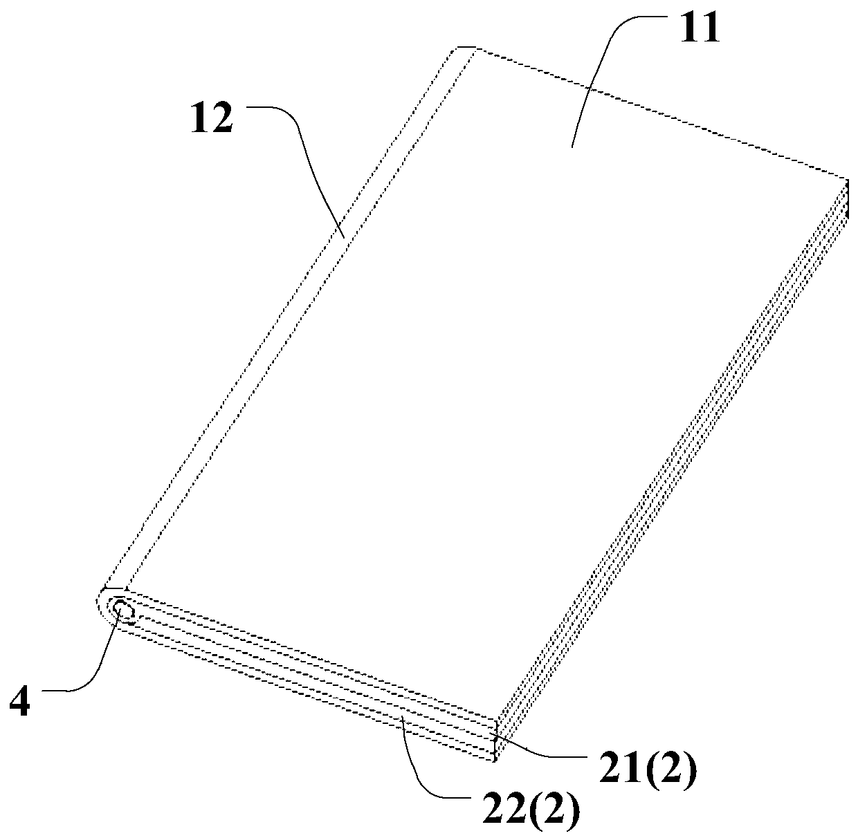 A supporting structure of a foldable display device and the foldable display device