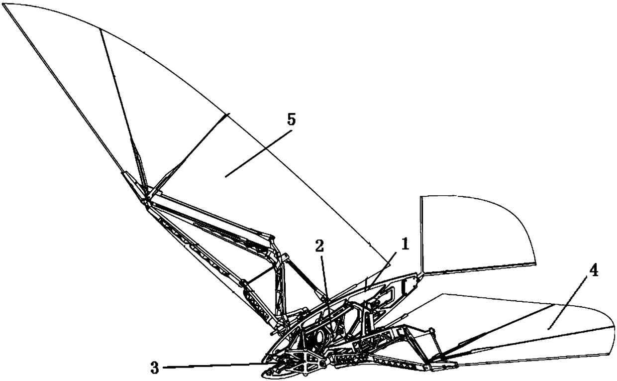 Three-dimensional flapping wing drive mechanism based on cross axis hinge and conical rocker arm