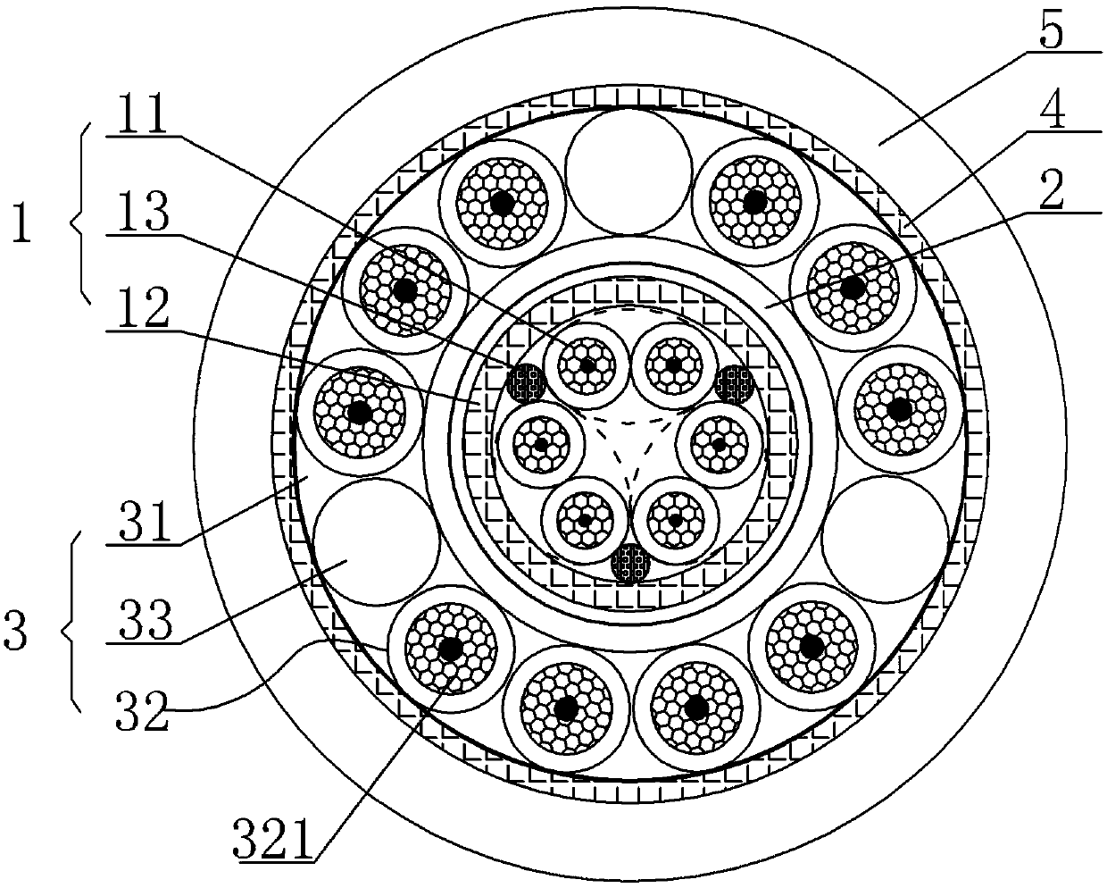 Lightweight high-flexibility mobile cable