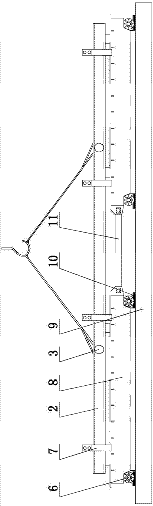 Special tool jig for combining and hoisting end beams of multifunctional aluminum electrolysis crane