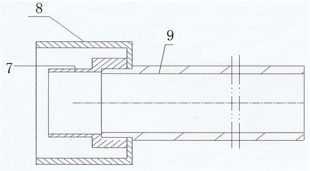 Long and thin inner cavity deep hole splitting method for aircraft engine