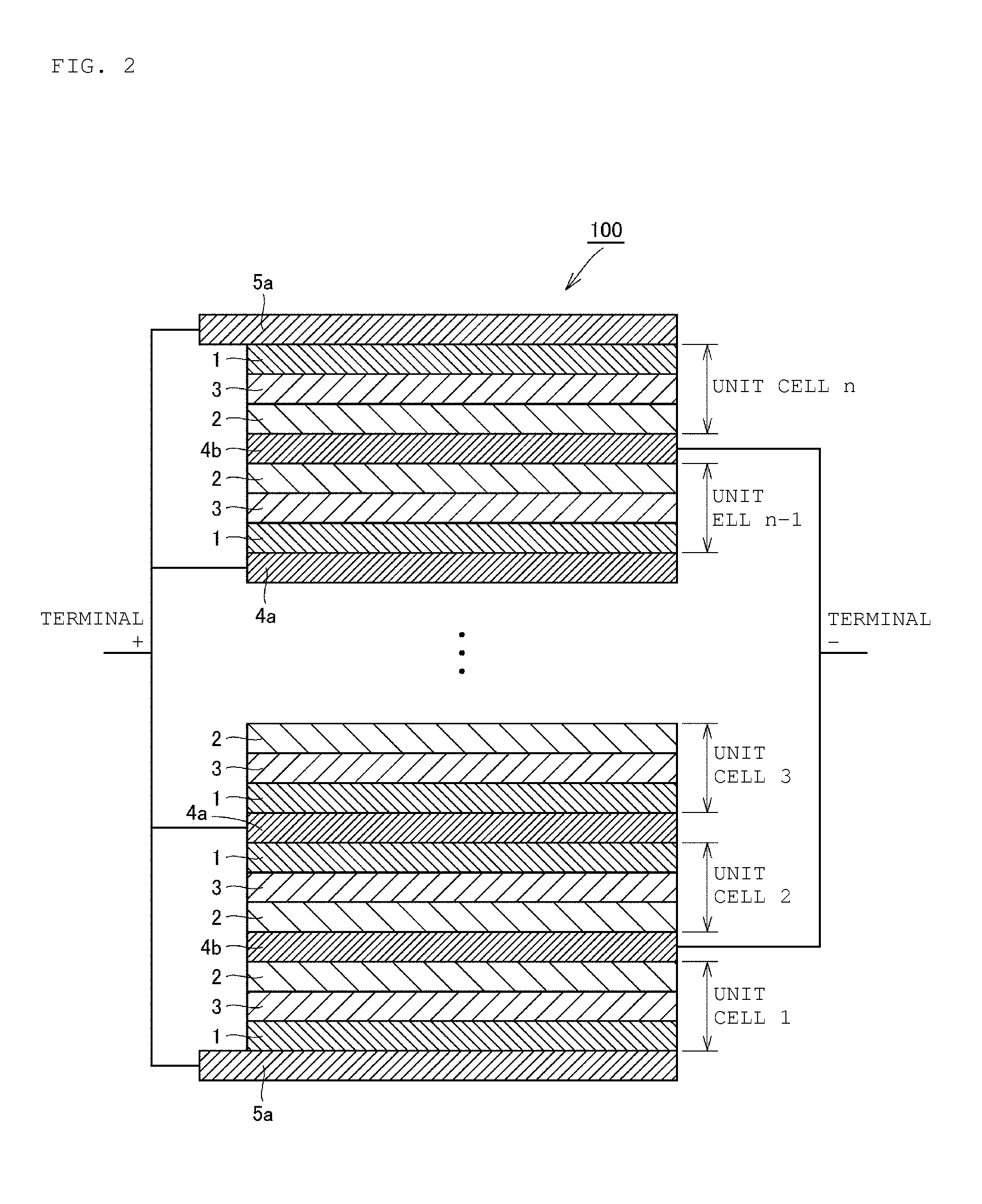 Layered solid-state battery