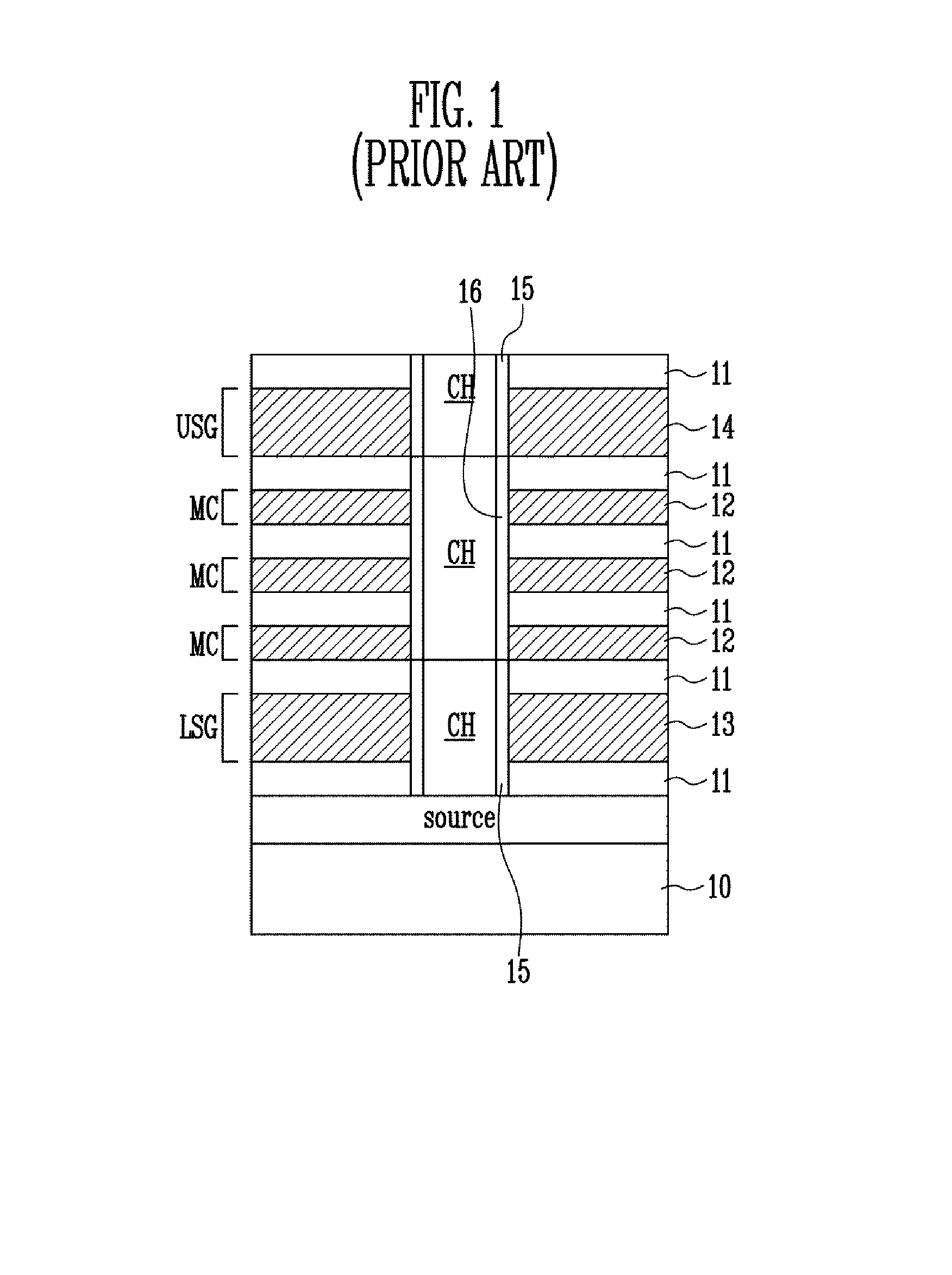 3-D nonvolatile memory devices and methods of manufacturing the same