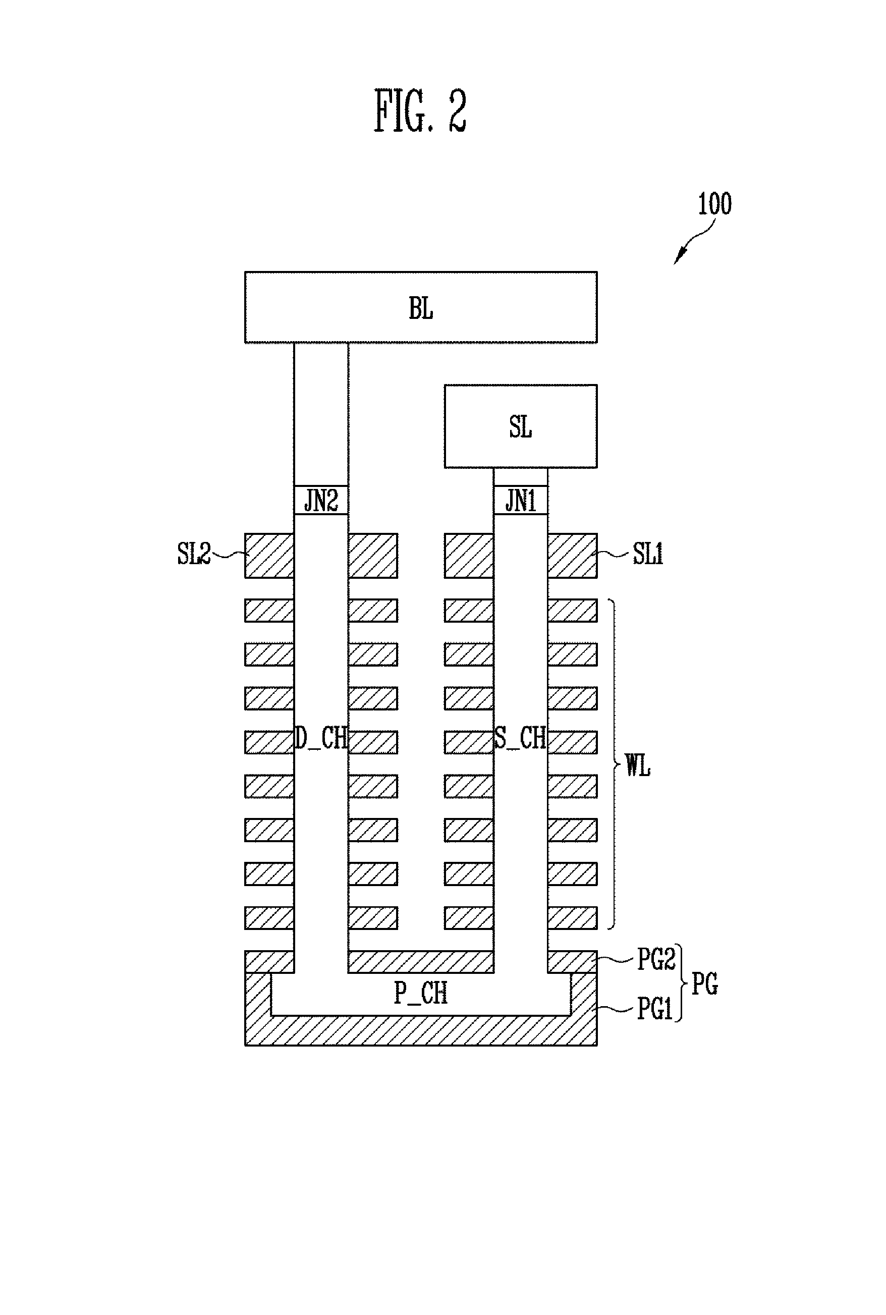 3-D nonvolatile memory devices and methods of manufacturing the same