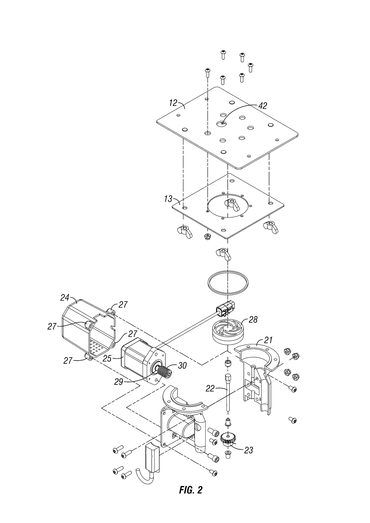 Meter for dispensing a granular product