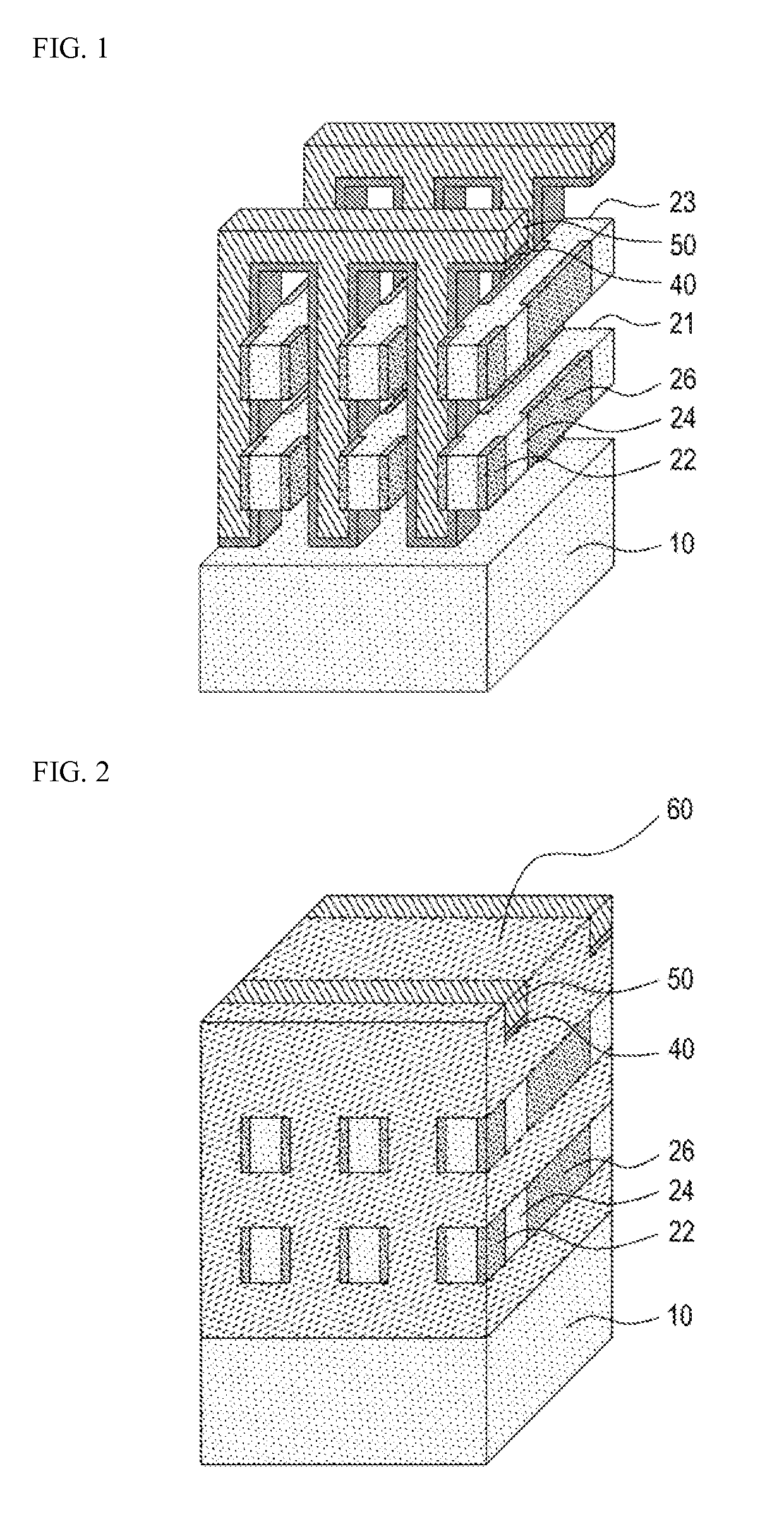Semiconductor device having stacked array structure, NAND flash memory array using the same and fabrication thereof