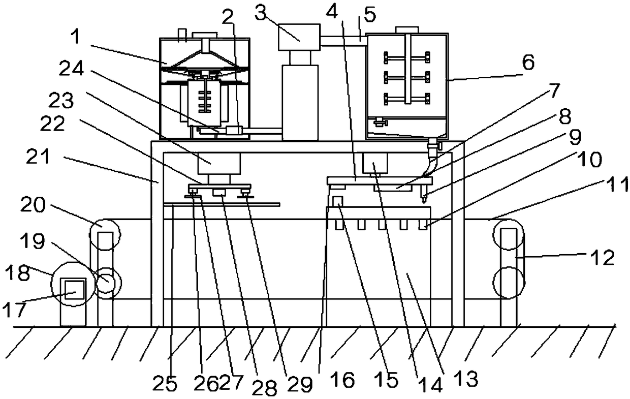 Vinegar filling device