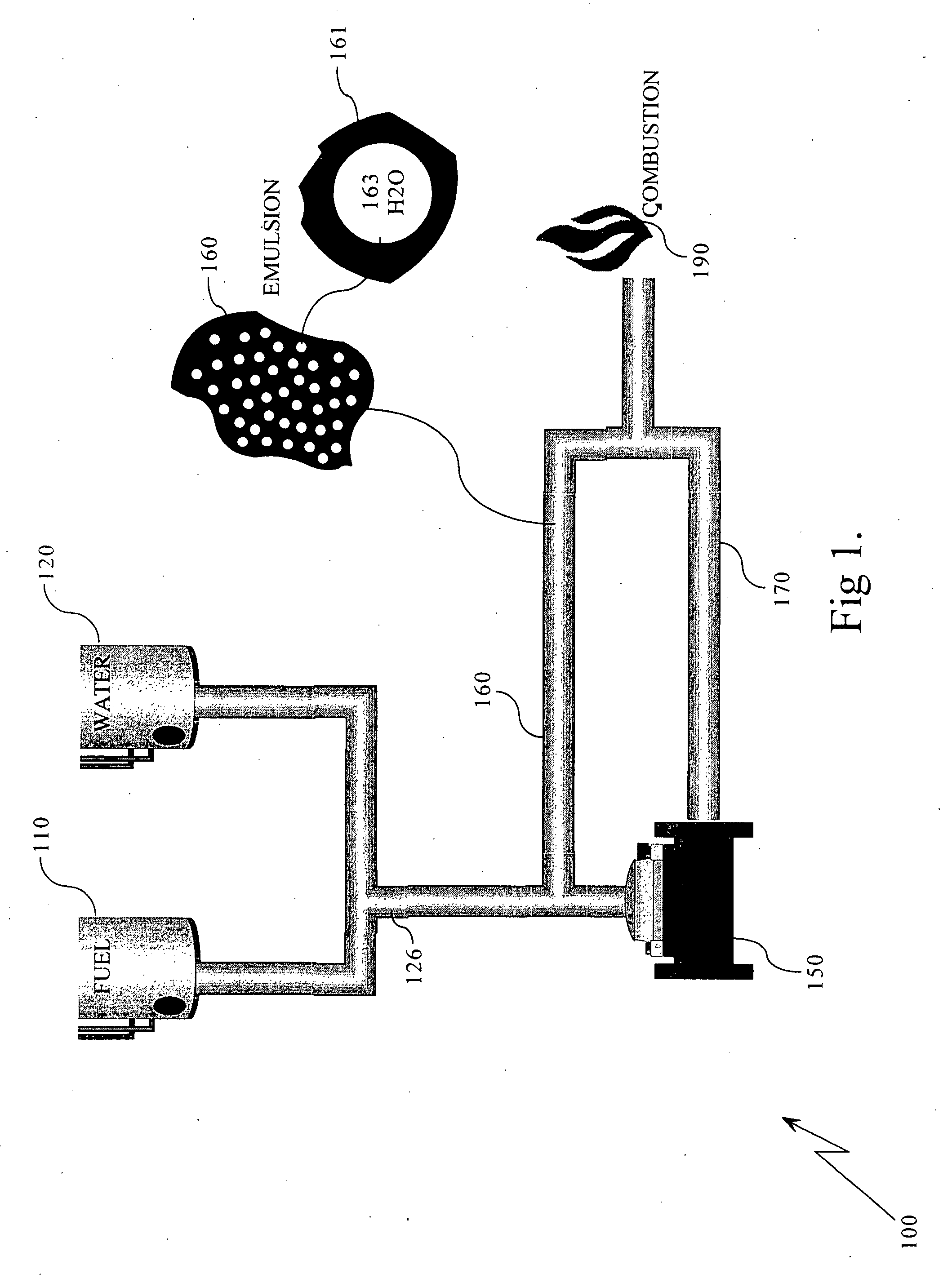 Real time in-line hydrosonic water-in-fuel emulsion apparatus, process and system