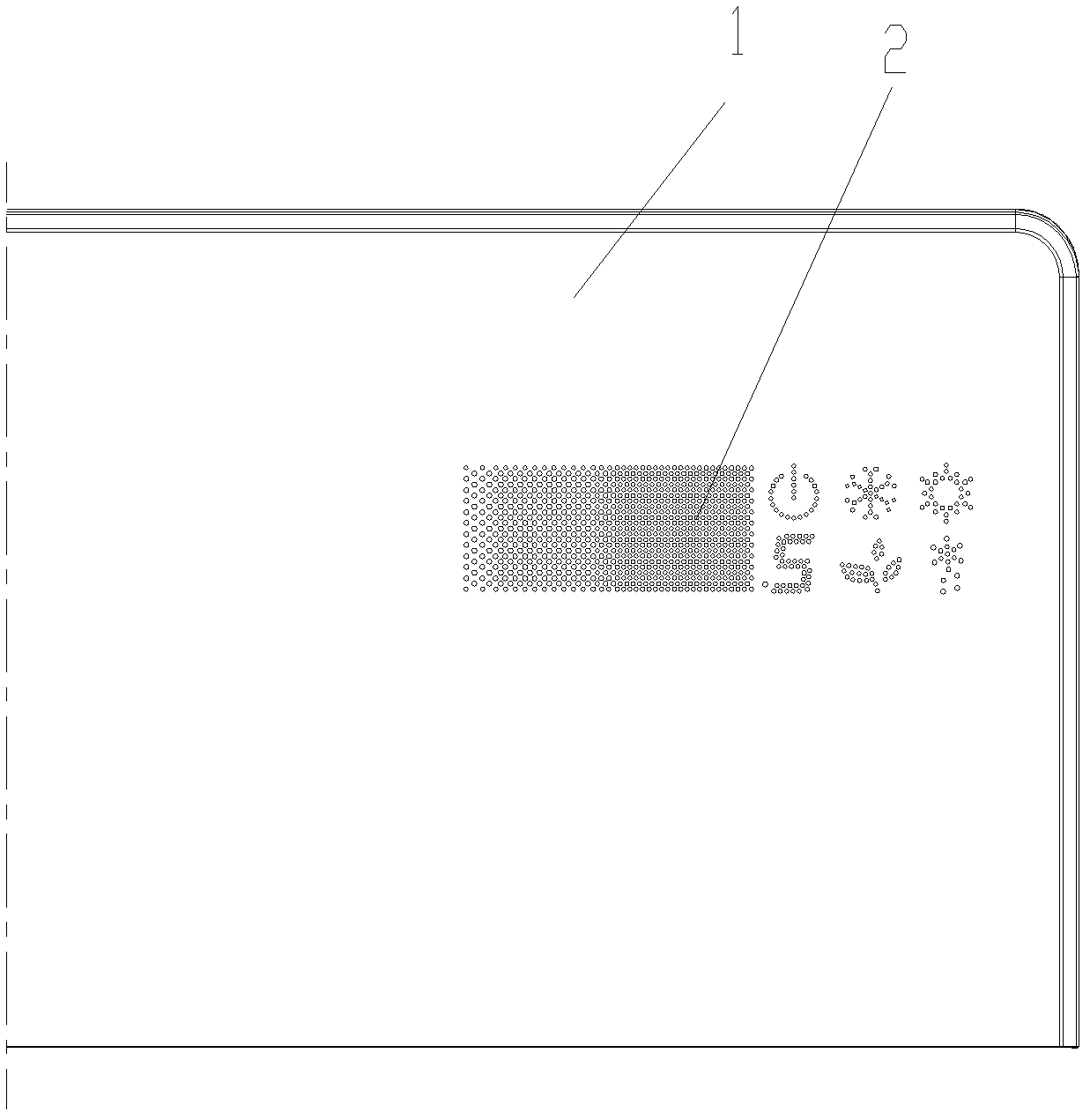 Household appliance panel, household appliance, and processing method of household appliance panel