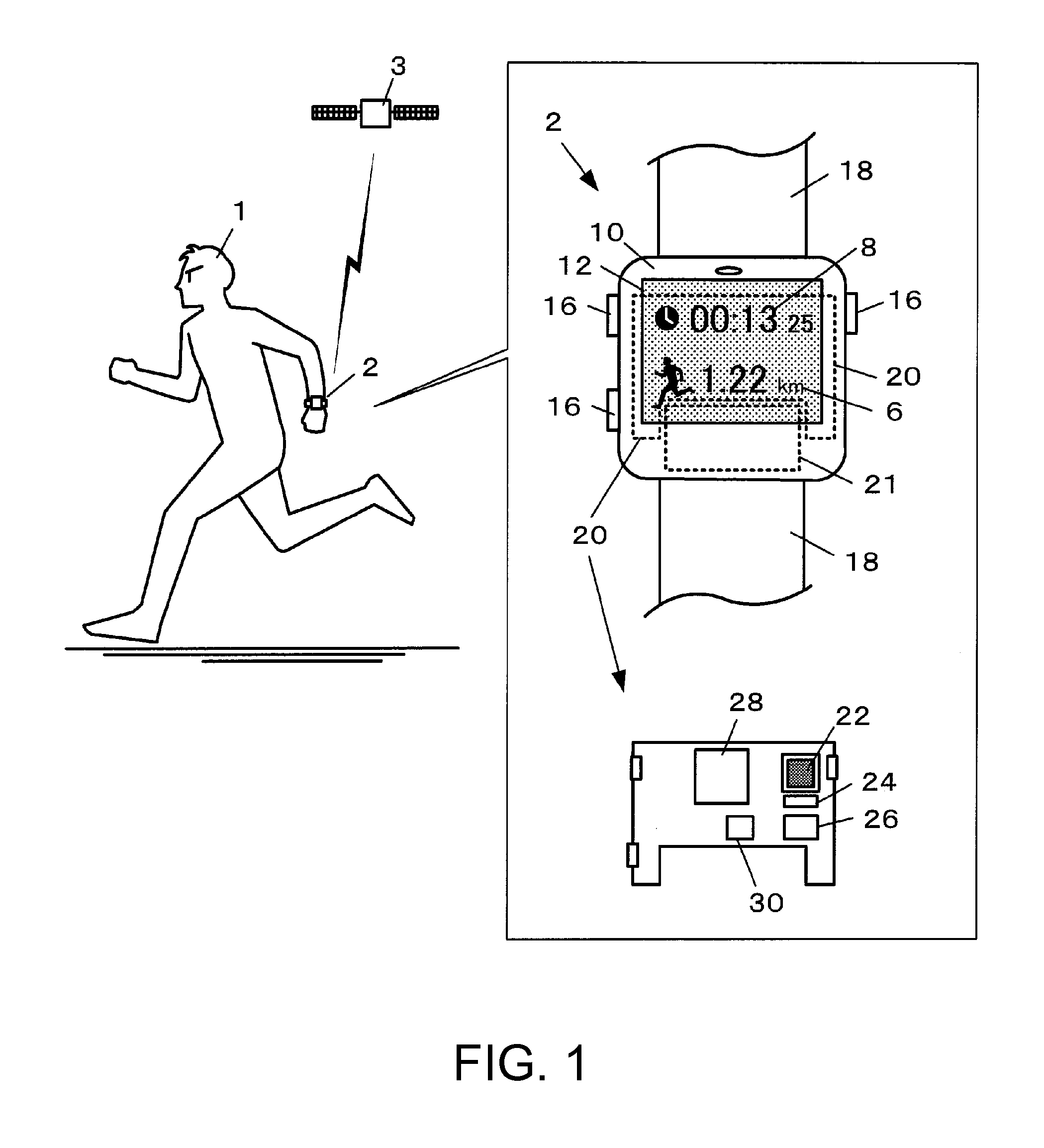Wearable electronic apparatus, data analyzer, and travel record control method