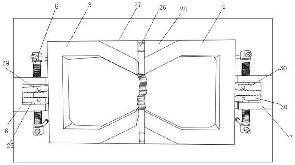 Geosynthetic material direct tensile/pull-out tester and test method