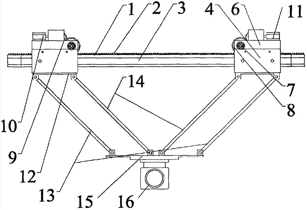 Differential type full plane mobile truss