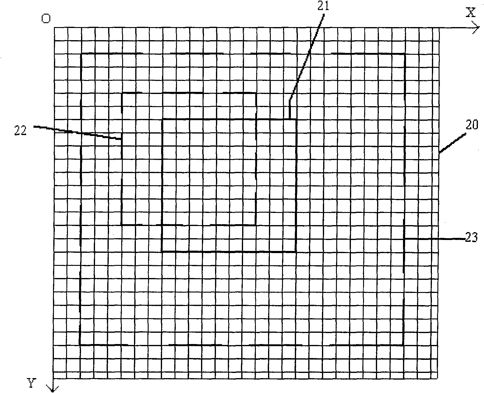 Method and device for measuring small two-dimensional displacement by using three primary colors of computer camera